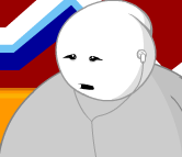 Strong Sad listening to his iPod