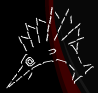An e-marlin breaks the glimmering surface of the Lappy.
