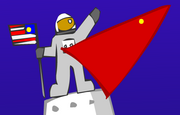 "One small step for man, one giant leap for overlapping stars."