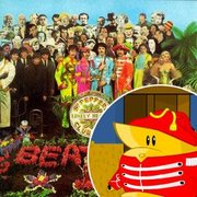 MIKE: Why was he dressed up like somebody from Sergeant Pepper's?  STRONG BAD: Cause we were gonna do our Beatles cover band for that Wednesday e-mail, and then it got Shanghai'd.
