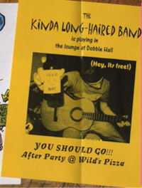 The Kinda Long-Haired Band's concert poster