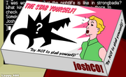 "Try NOT to stab yourself!"