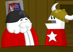 "And now, to help me demonstrate the new secret handshake, I call forth Brother of Town!"