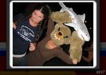 "Hey, The Cheat, I bet you're not scared of that bear holding a shark."