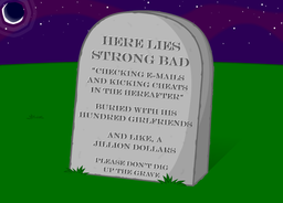 "Please don't dig up the grave."