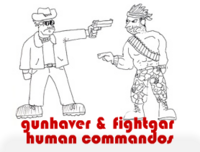 gunhaver & fightgar human commandos