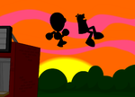 "Looks like we're gonna have to jump!"